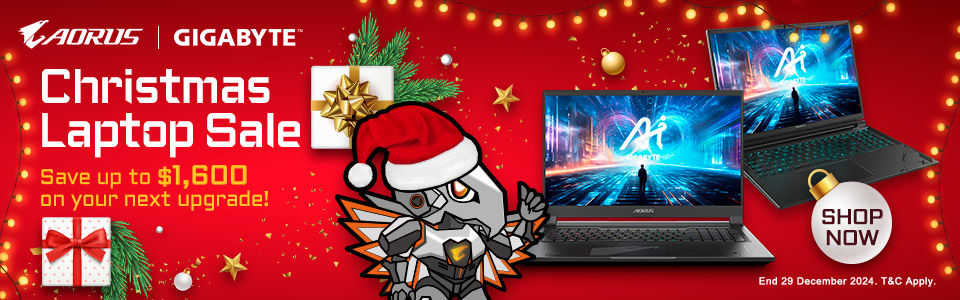 Gigabyte Christmas Laptop Sale