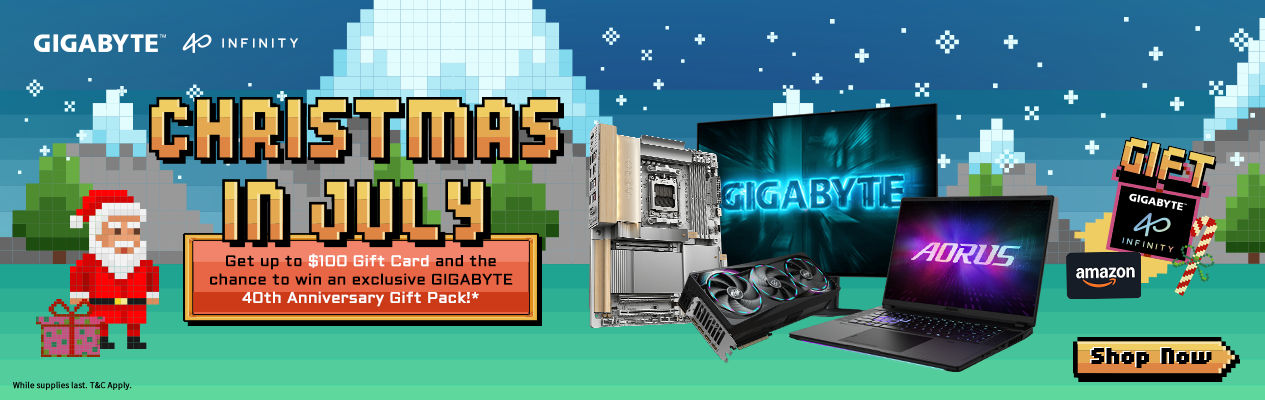 Gigabyte Christmas in July Promotion