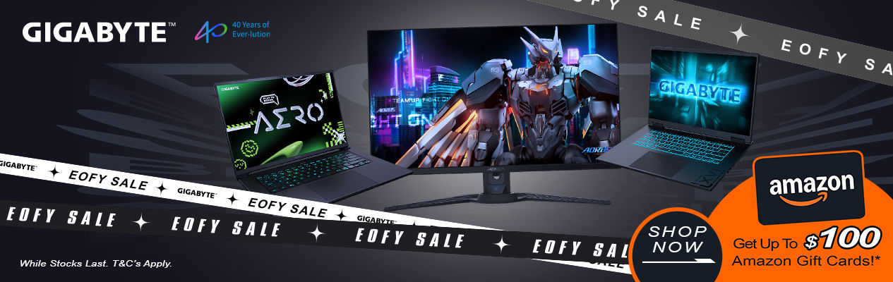 Gigabyte EOFY Monitor and Laptop Promotion