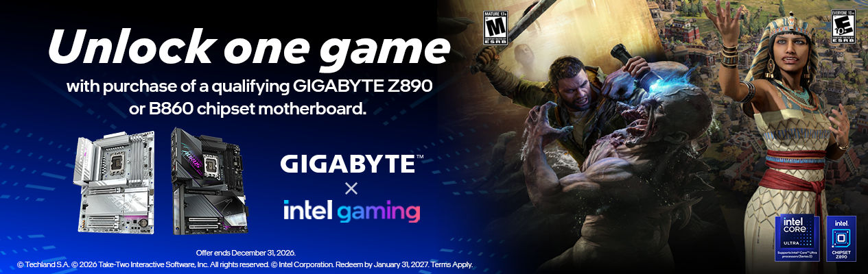 Gigabyte x Intel Gaming Unlock One Game!