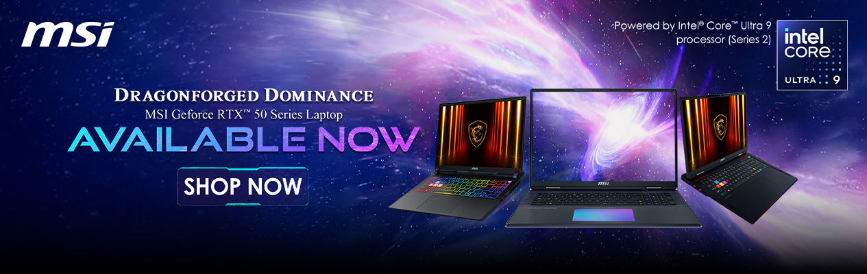 MSI GeForce RTX 50 Series Laptops Available Now!