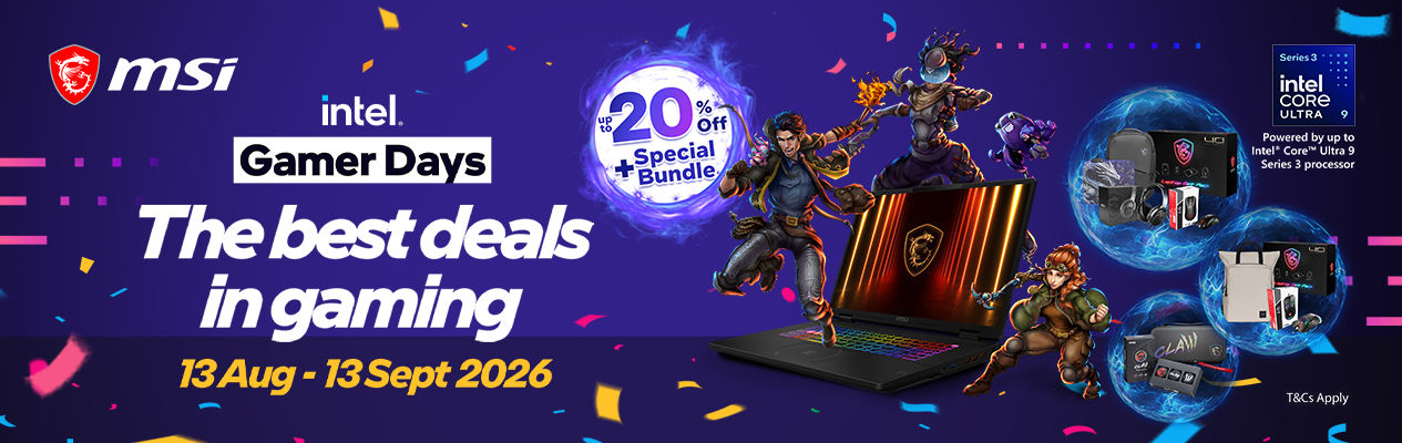 MSI Intel Gamer Days Promotion