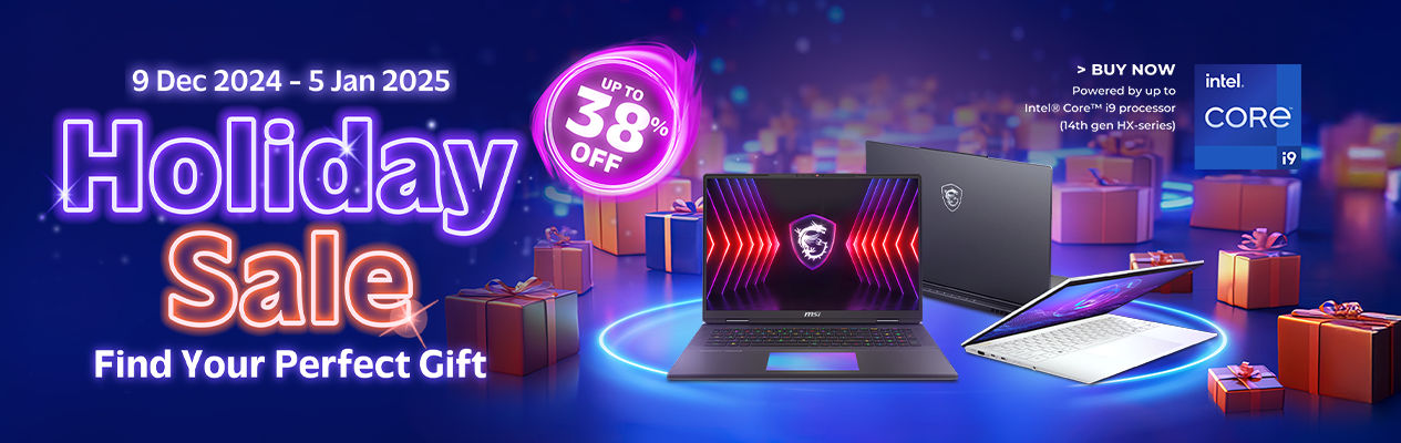 MSI Laptops Holiday Sale