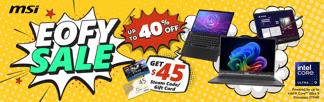 MSI Laptops EOFY Sale