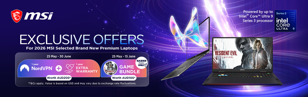 MSI Prestige and Raider Series Early Bird Laptop Offer