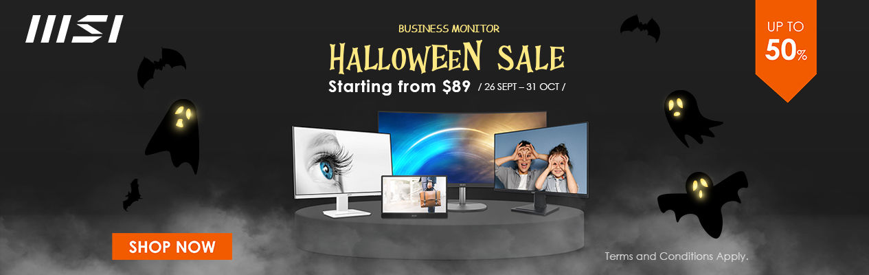 MSI Pro Monitors Halloween Sale