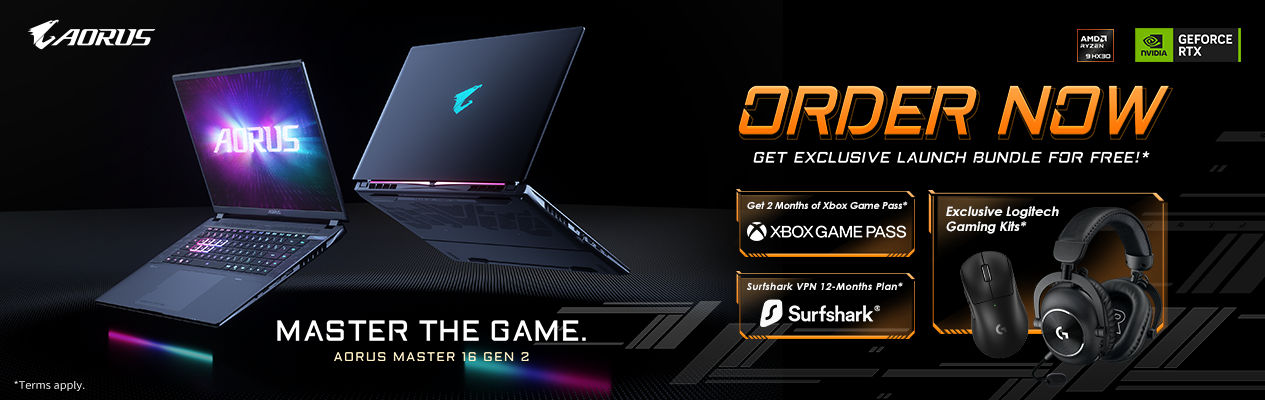 Master the Game with Aorus Master 16 Laptops