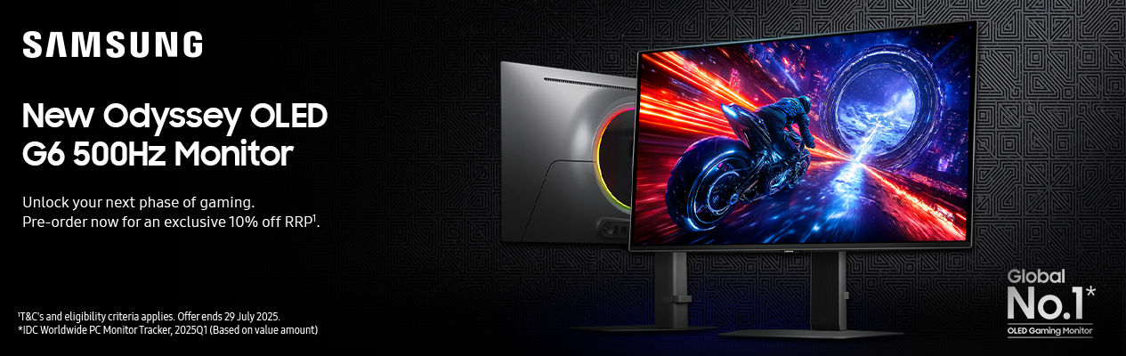 Samsung Odyssey OLED G6 QHD 500Hz 27in Monitor Pre-Order Now $1529 ...