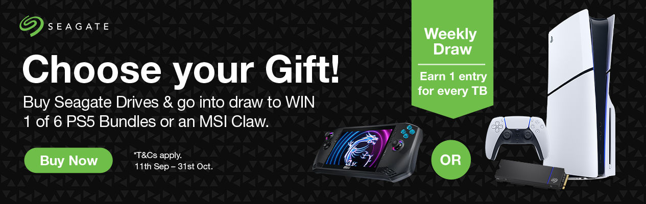 Seagate 'Choose Your Gift' End User Promo