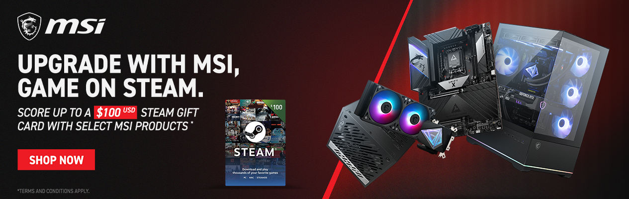 MSI Upgrade with MSI, Game on Steam Promotion